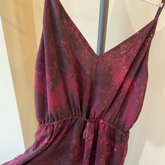 Burgundy Galaxy Dress - Picture 2 of 5